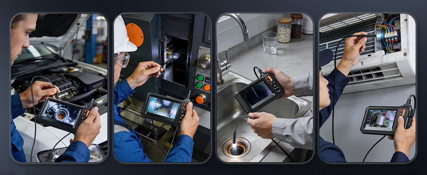 endoscope camera with light