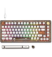 Womier G75 75% Keyboard - Hot Swappable Mechanical Keyboard, TPO and Gasket Dual-Mount Gaming Key...