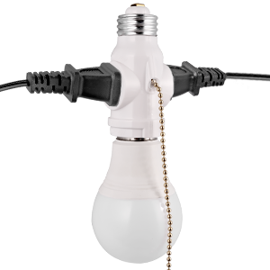 E26 Screw Light Holder into Outlet Receptacle