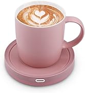 BESTINNKITS Smart Coffee Set Auto On/Off Gravity-Induction Mug Office Desk Use, Candle Wax Cup Wa...