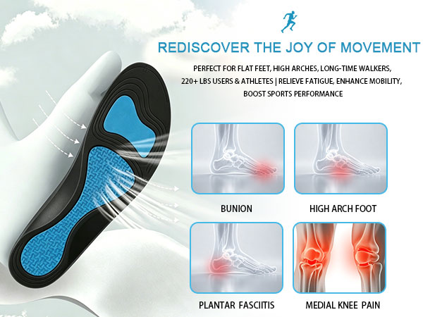  Plantar Fasciitis Insoles Men Women