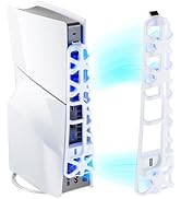 Cooling Fan for PS5 Slim Console, Mytrix External Fan Cooler for PS5 Slim with RGB Light, 3 Speed...