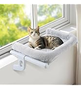 Sunhoo Cat Window Perch Hammock Sturdy Windowsill Bed Seat for Large Cats No Drilling No Suction ...