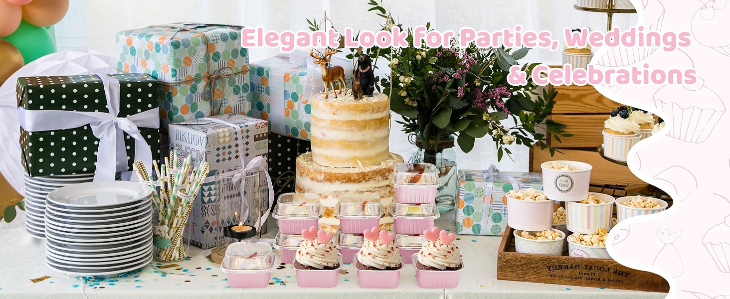 Mini Cake Pans with Lids 5oz/150ml Mini Loaf pans with Lids