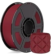iSANMATE Matte PLA Filament 1.75mm Burgundy Red PLA 30-300mm/s 3D Printer Filament 1kg (2.2lbs) f...