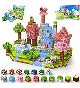Hltyigr 150PCS Magnetic Blocks-Magnetic Building Blocks Magnet Toys Set Stacking Forest World wit...