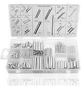 Dianrui 200PCS Spring Assortment Kit 20 Different Sizes Mini Zinc Plated Steel Compression and Ex...