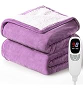 Edenlune Heated Blanket Electric Blanket Throw 50''x60'' Heating Blanket with 9 Heating Levels 10...
