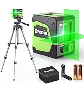 Laser Level with Tripod, 100Ft/30m Self Leveling Green Cross Line Self Level Laser Tool for Pictu...