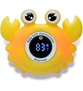 Baby Bath Thermometer,Bath Thermometer Baby Safety,Crab Bath, Water Thermometer Temperature Toy,B...