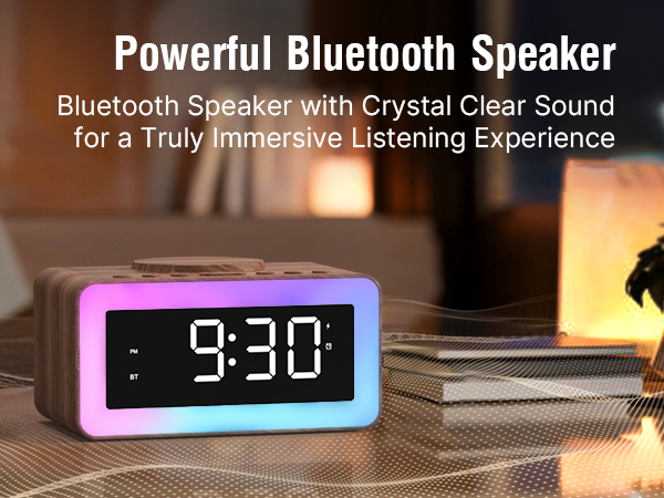 alarm clock bluetooth speaker bluetooth alarm clock for bedroom retro alarm clock