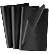 NEBURORA 100 Sheets Black Wrapping Tissue Paper Gift Bag Decorative | 20x14 Inches, Art Paper for...