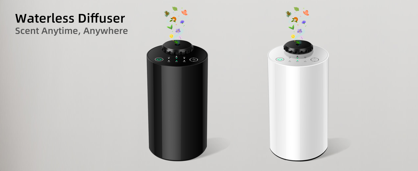 waterless car diffuser essential oil scent aromatherapy air freshener battery operated mini cordless