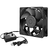 Qirssyn 120mm x 38mm 110V 220V AC Powered Variable Speed Fan Cooling Components for Receiver Xbox...