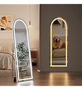 Koonmi Full Length Mirror with LED Lights 56"x20"
