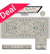 iCasso Mouse Pad with Wrist Rest,Large Desk Mat Set,Ergonomic Keyboard Pad with Wrist Support,Non...