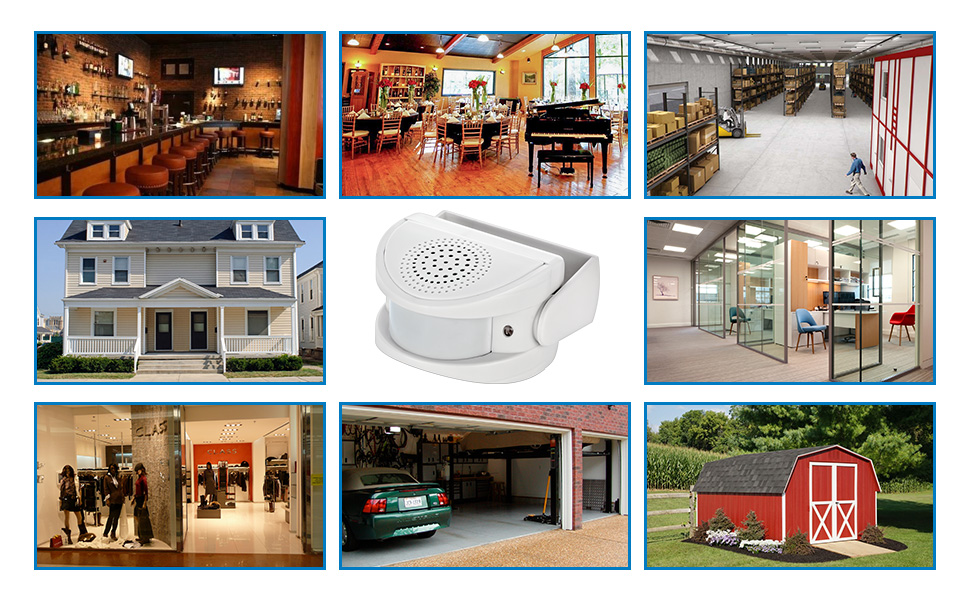 standalone pir sensor chime alarm for many places