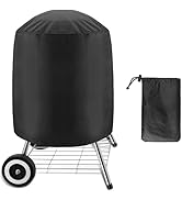 Linkstyle Round BBQ Cover, Kettle Grill Cover fit for Weber Charcoal Kettle Char-Broil, Waterproo...