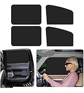 4Pack Car Window Shades with Magnets,Strong-Light Blocking&amp;UV Protection Car Privacy Shades,Unive...