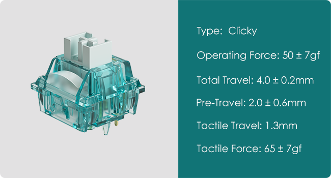  Creamy Cyan Switch