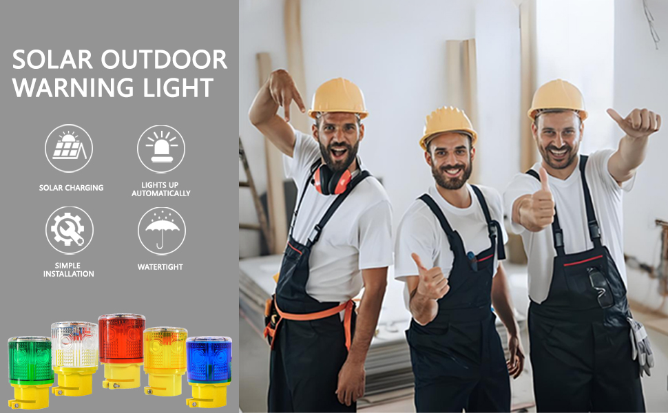 light lights solar warning strobe led outdoor beacon magnetic red dock flashing safety powered