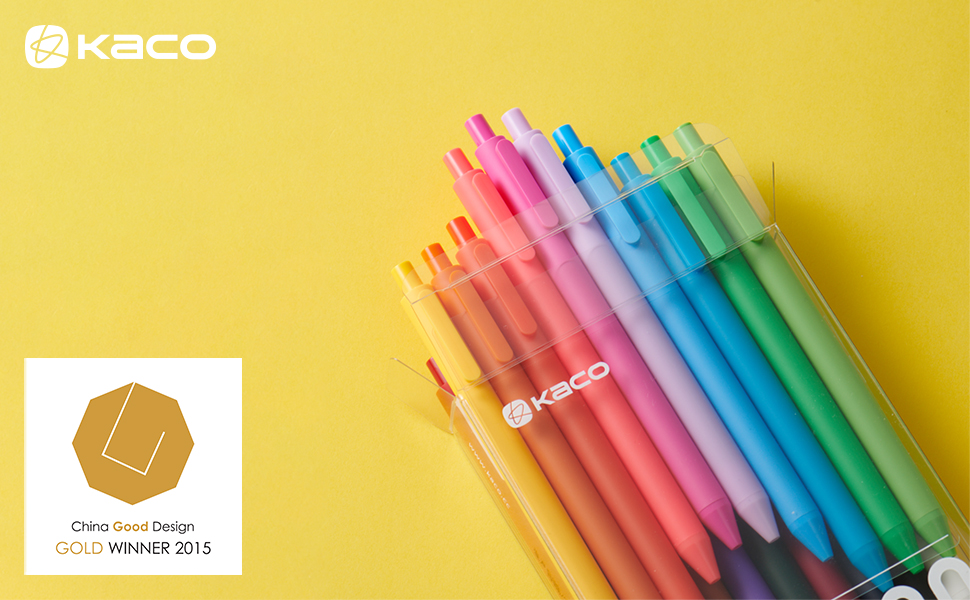 colored gel pens