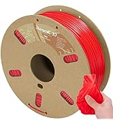 DURAMIC 3D TPU Filament 1.75mm Red, TPU Flexible Filament 95A, Soft TPU 3D Printing Filament, 1kg...