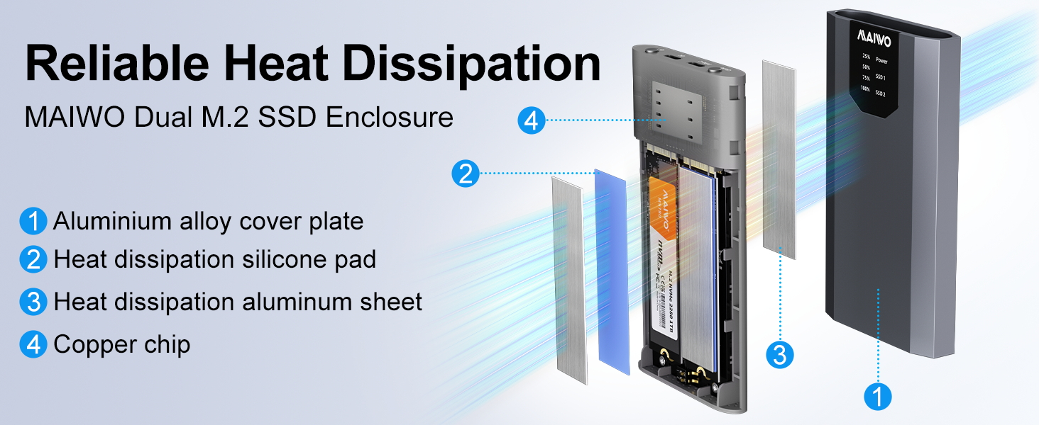 M.2 SSD Enclosure Cloner for NVMe &amp;amp; SATA