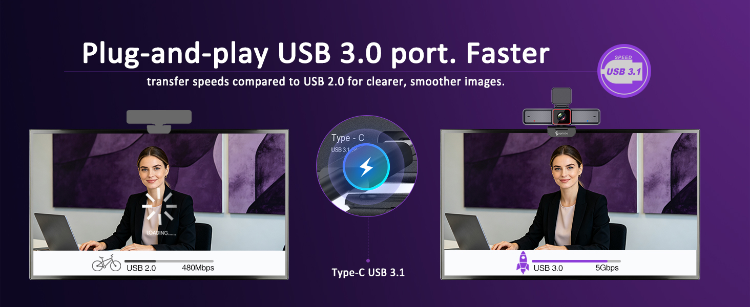 computer camera with microphone for desktop podcast camera 4k webcams for streaming wide angle