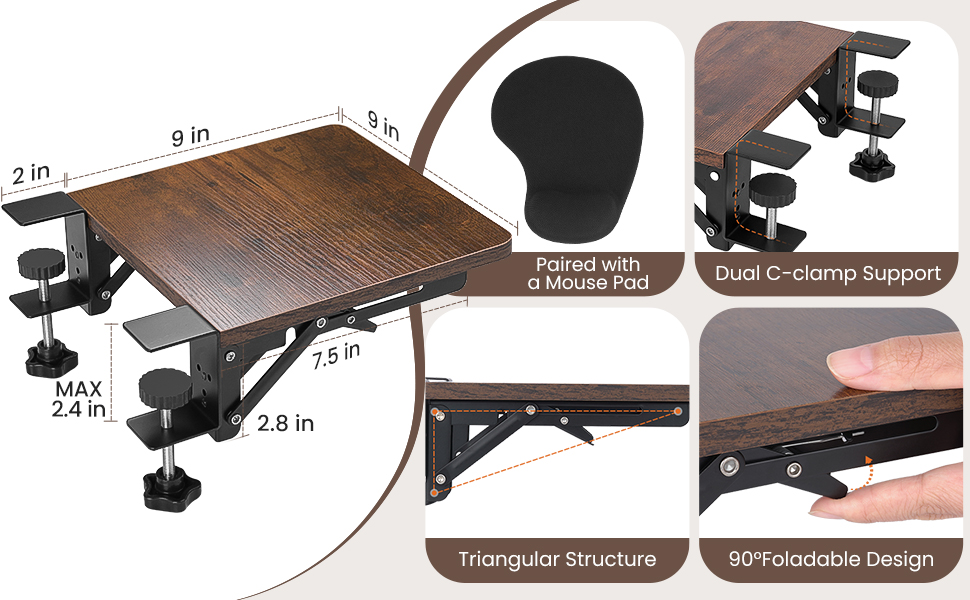 foldable armrest support