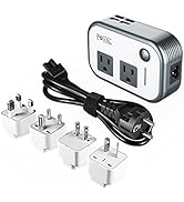 FOVAL Power Step Down 220V to 110V Voltage Converter International Travel Adapter for Hair Straig...