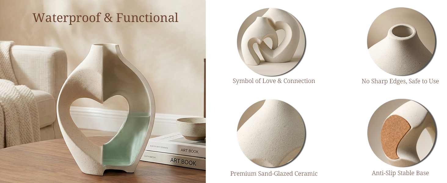 heart shaped vase