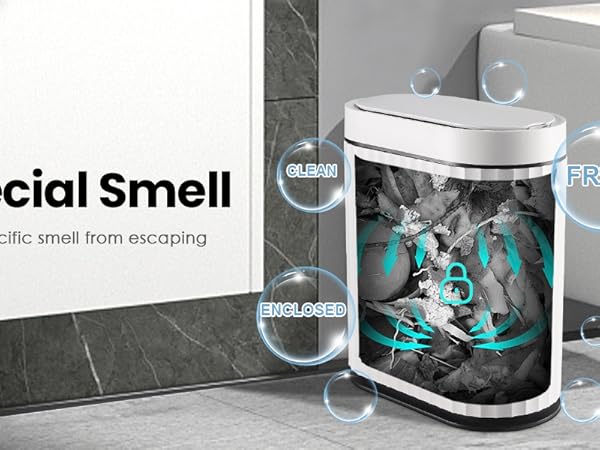 bathroom garbage can