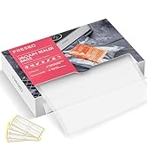 FRESKO 8"x12" Food Vacuum Sealer Bags, 120Pcs PreCut Bags for Food Vacuum Storage, Vacuum Seal Fo...
