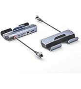6-in-1 Type-C Super Docking Station: 4K HDMI+VGA Dual Display+3xUSB3.0 Blazing Fast Transmission+...