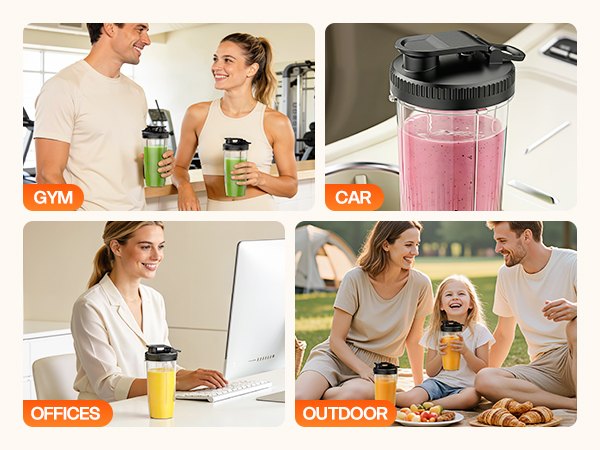 Portable Personal Blender for Shakes, Food Prep, Frozen Blending