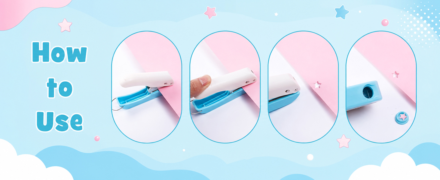 3 Pack Paper Craft Hole Punch Shapes