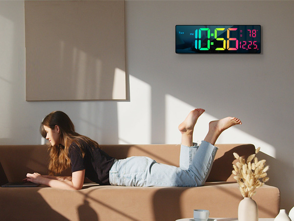 digital wall clock
