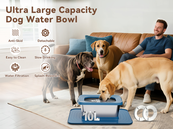 No Spill Dog Water Bowl