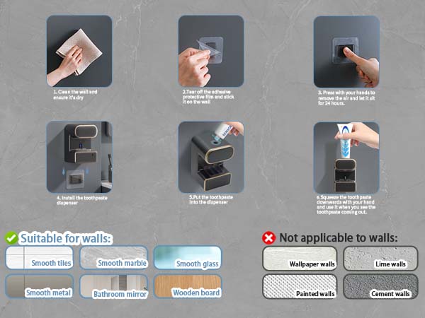 Toothpaste Dispenser and Holder