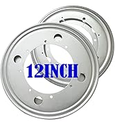2 Pack Lazy Susan Hardware 12 Inch, Circle Lazy Susan Base 5/16 Inch, Heavy Duty Swivel Plate Har...