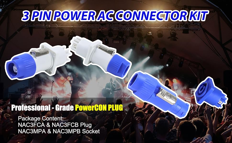 professional powercon connector kit