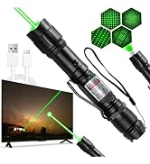 MIPREZT [Professional] Rechargeable Green Laser Pointer High Power Green Beam Light Long Distance...
