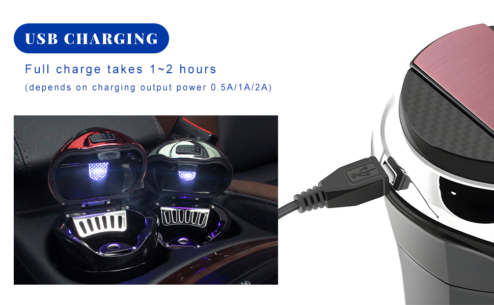 Equipped with a USB charging port, it can be used for a long time after 1~2 hours of charging