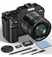 Yatao Digital Camera with WiFi, 64MP Photography and 4K 5K Vlogging Camera Kit for YouTube, Front...