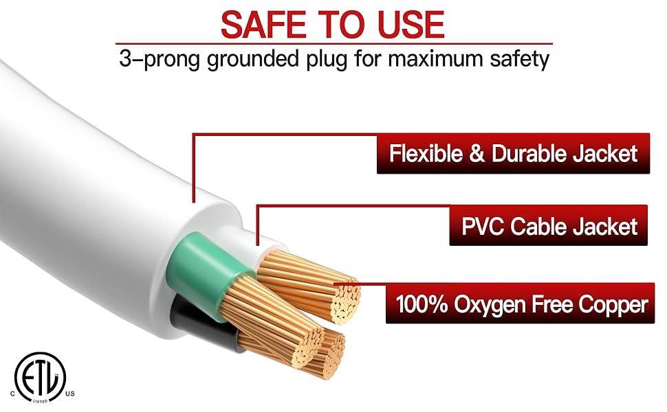 extension cord white