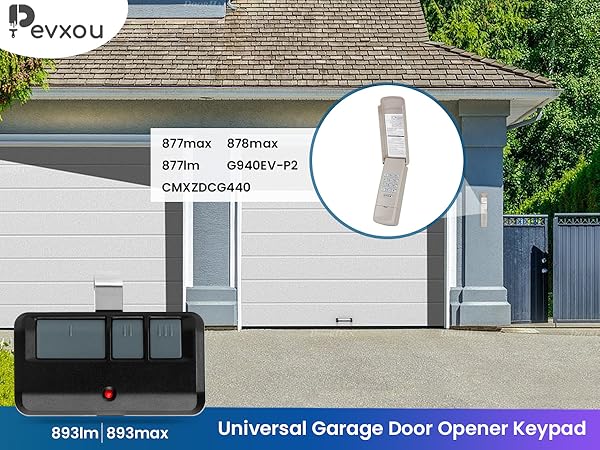 877lm garage door opener keypad