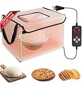 Folding Bread Proofing Box with Lid, Bread Proofer 3-Side Even Fever, Sourdough Starter Warmer fo...