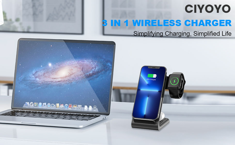 wireless charger charging station stand dock iphone apple iPhone 15 14 13 12 11 pro max plus