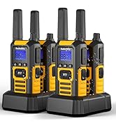 Radioddity HD-1 IP67 Heavy Duty Walkie Talkies, Waterproof Dustproof Shockproof Long Range Two Wa...